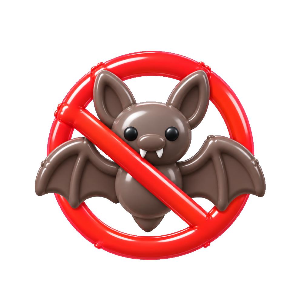 ANTI VAMP — a bat inside a red no-entry sign